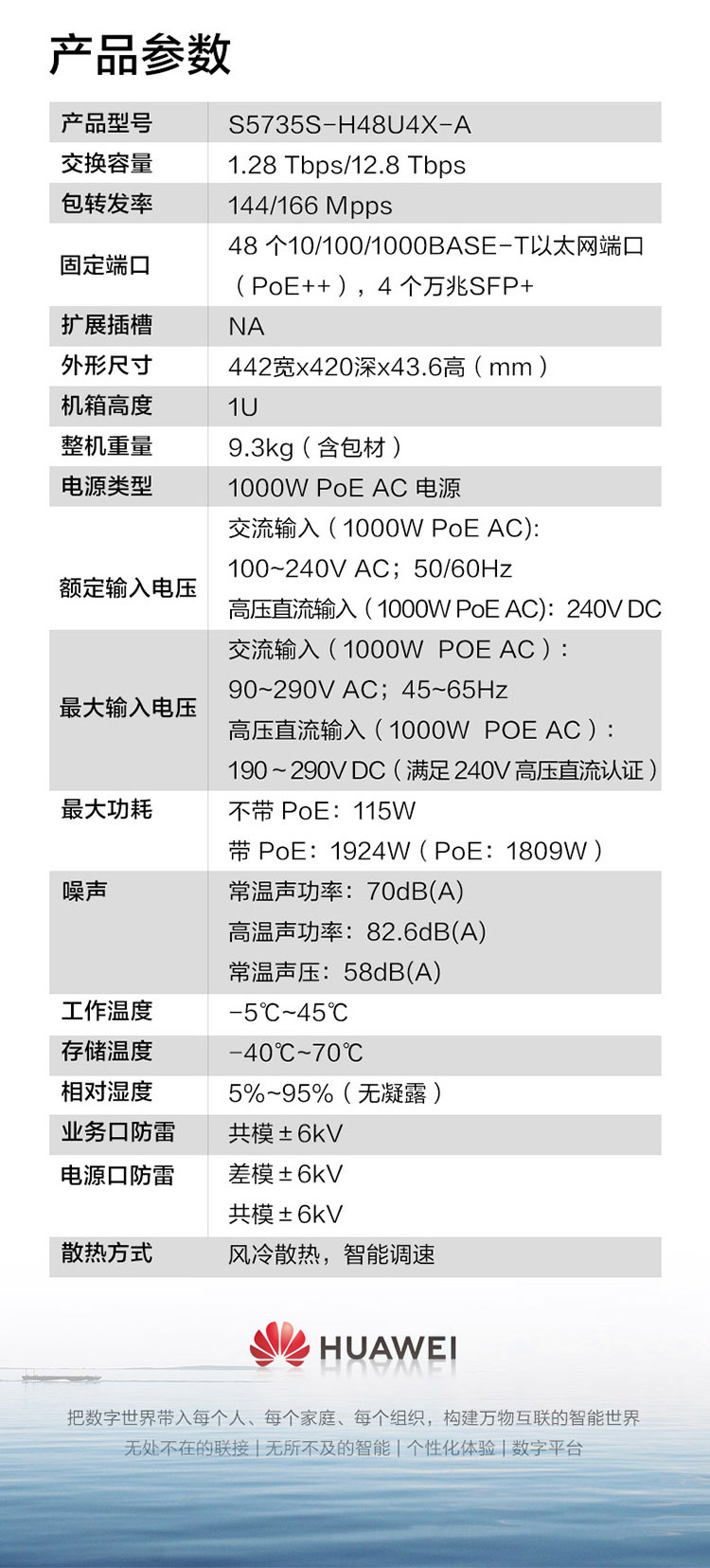 華為企業級交換機