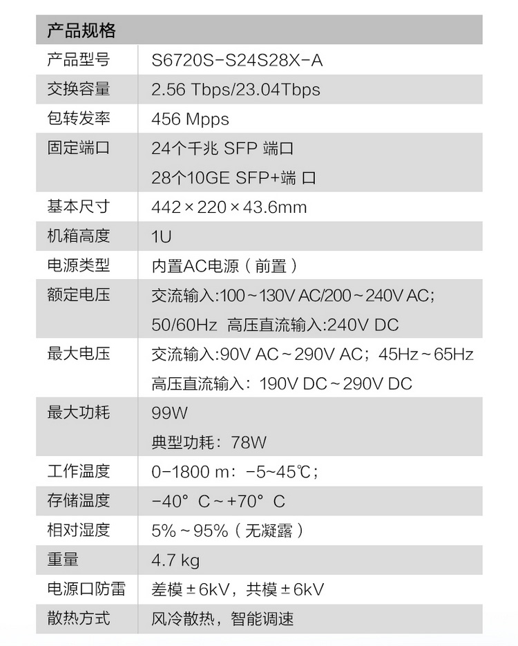 華為企業交換機